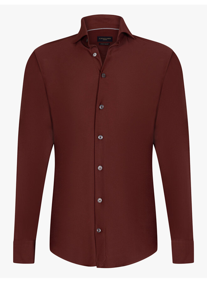Cavallaro Overhemd Compattio Wine Red