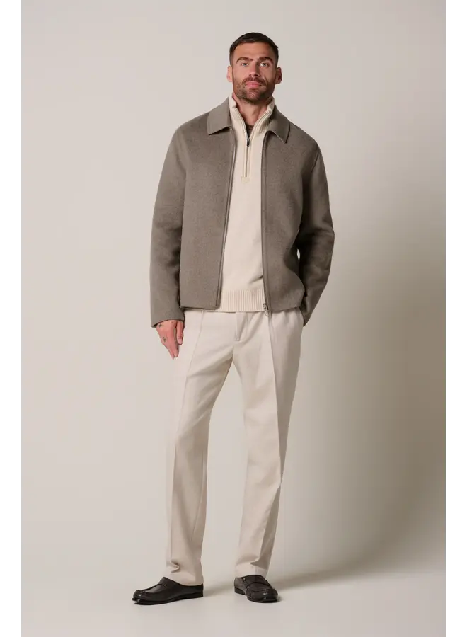 Profuomo Wollen Overshirt Reversible Brown