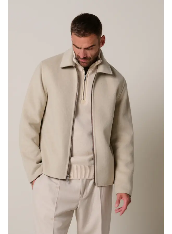 Profuomo Wollen Overshirt Reversible Brown