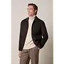 Profuomo Wollen Layer Bomber Dark Brown