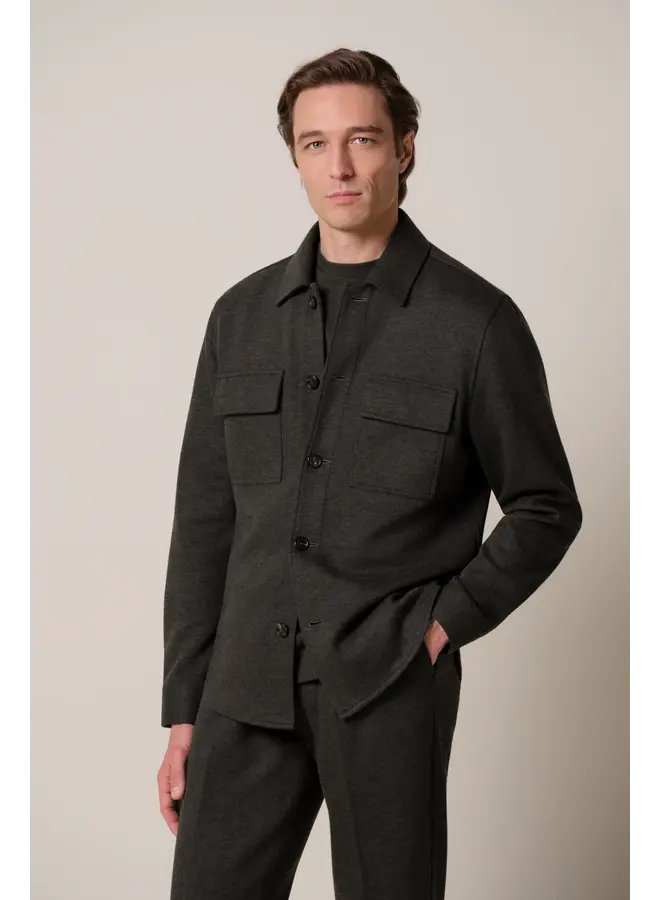 Profuomo Overshirt Knitted Brown