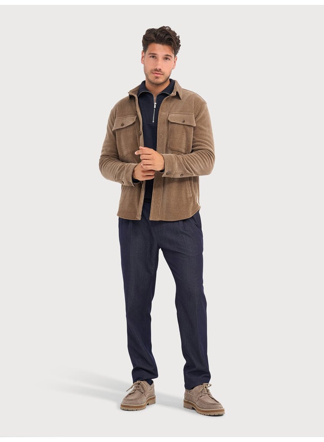 Blue Industry Shirt Jacket Arno Mid Brown