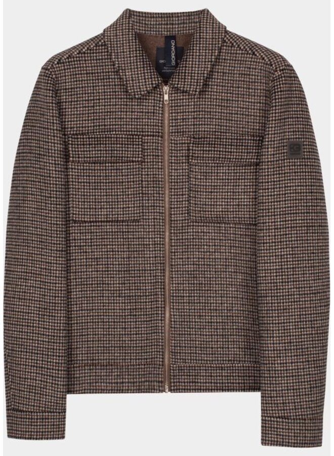 Giordano Cardigan/Overshirt Ruit Zip Multi