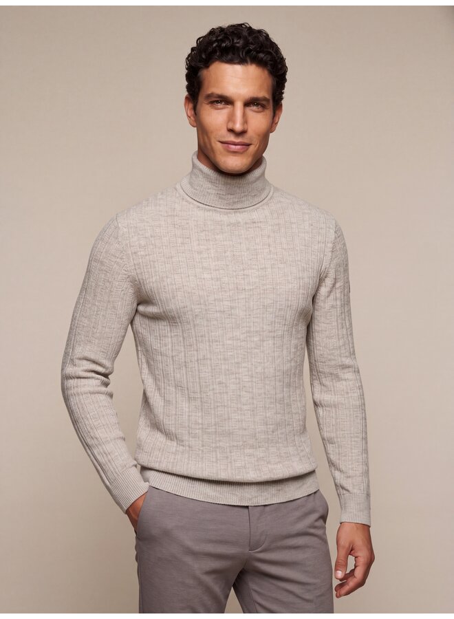 Cavallaro Pullover Givato Roll-Neck Dark Kit Melange