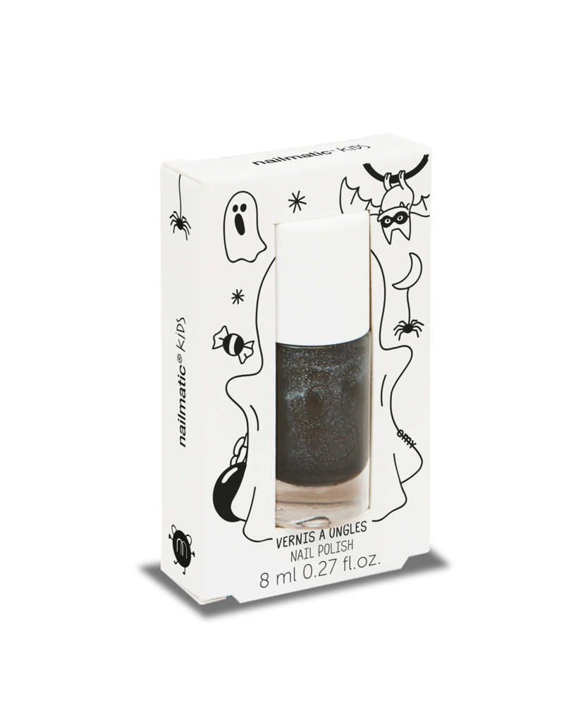 nailmatic Nagellak Kids glitter zwart - Casper