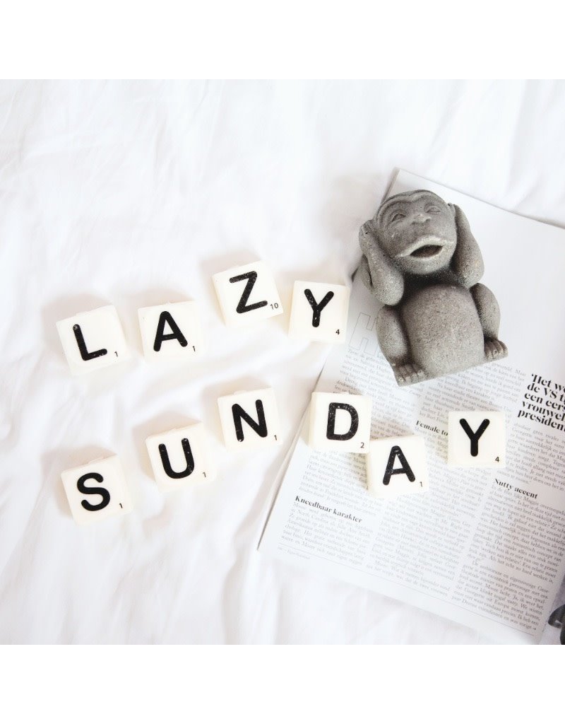 Paper Dreams Letter kaarsen - zwart hartje