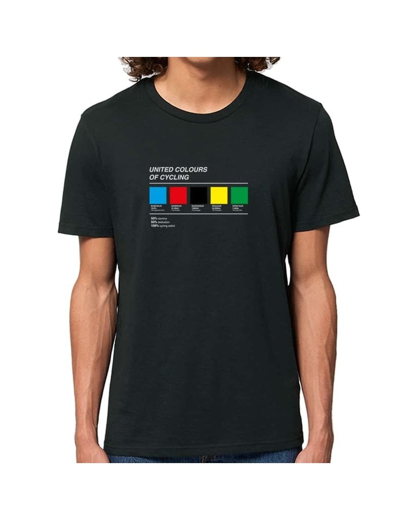 THE VANDAL T-shirt - Colours of cycling - zwart