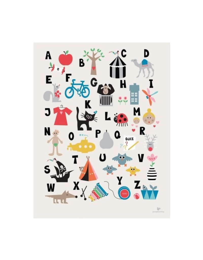 KAI Copenhagen ABC Poster - Nederlands - 30 x 40 cm