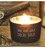 My Flame Lifestyle Geurkaars - 'You are gold'