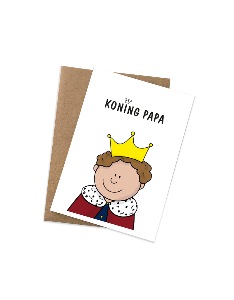 Graag Design Kaartje Graag-Design 'Koning Papa'