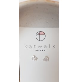 Katwalk Zilver Zilver oorstekers - Olifantje