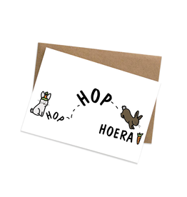 Graag Design Kaartje Graag-Design 'Hop hop hoera'