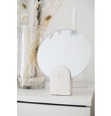 HOUSE RACCOON Archie mirror - white marble
