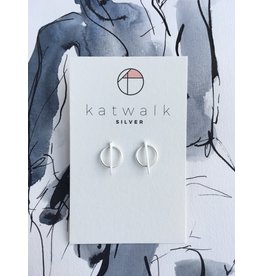 Katwalk Zilver Zilveren oorsteker - Diameter