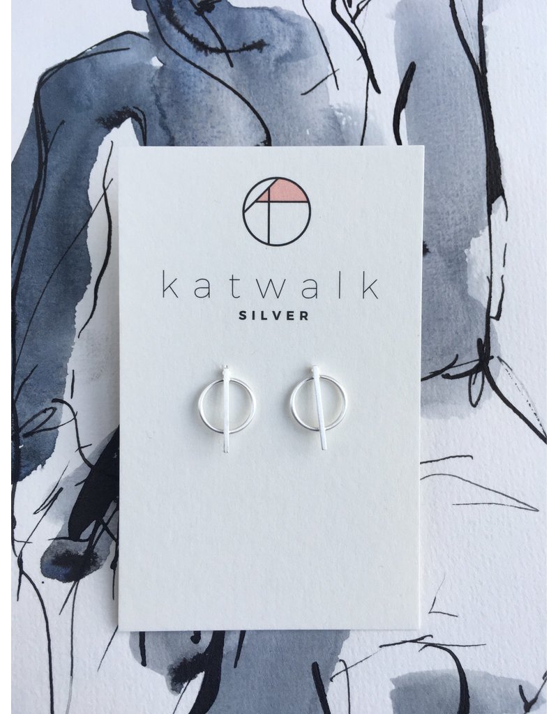 Katwalk Zilver Zilveren oorsteker - Diameter