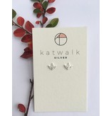 Katwalk Zilver Zilver oorstekers - hangende bloem