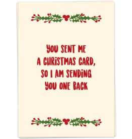 KaartBlanche Kaartje – You sent me a Christmas card - one back