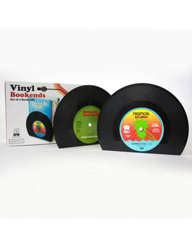 Gift Republic Vinyl boekenstaanders (2 stuks)