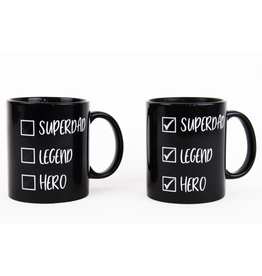 Gift Republic Super dad - heat reveal mug