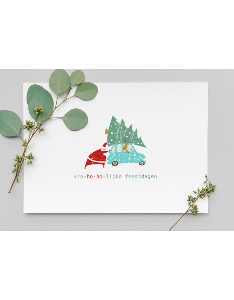 Printthings Set van 6 kerstkaartjes