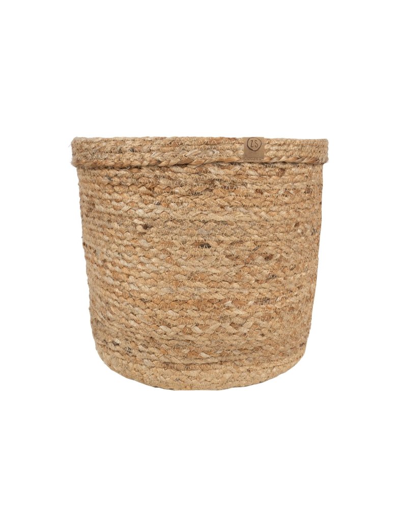 Zusss Jute opbergmand 25 x 25 cm naturel