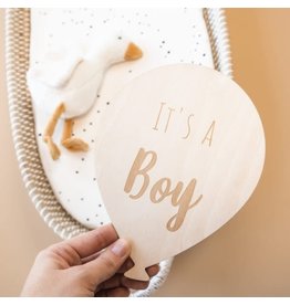 Hip&Mama Box Houten Ballon " It's a boy "