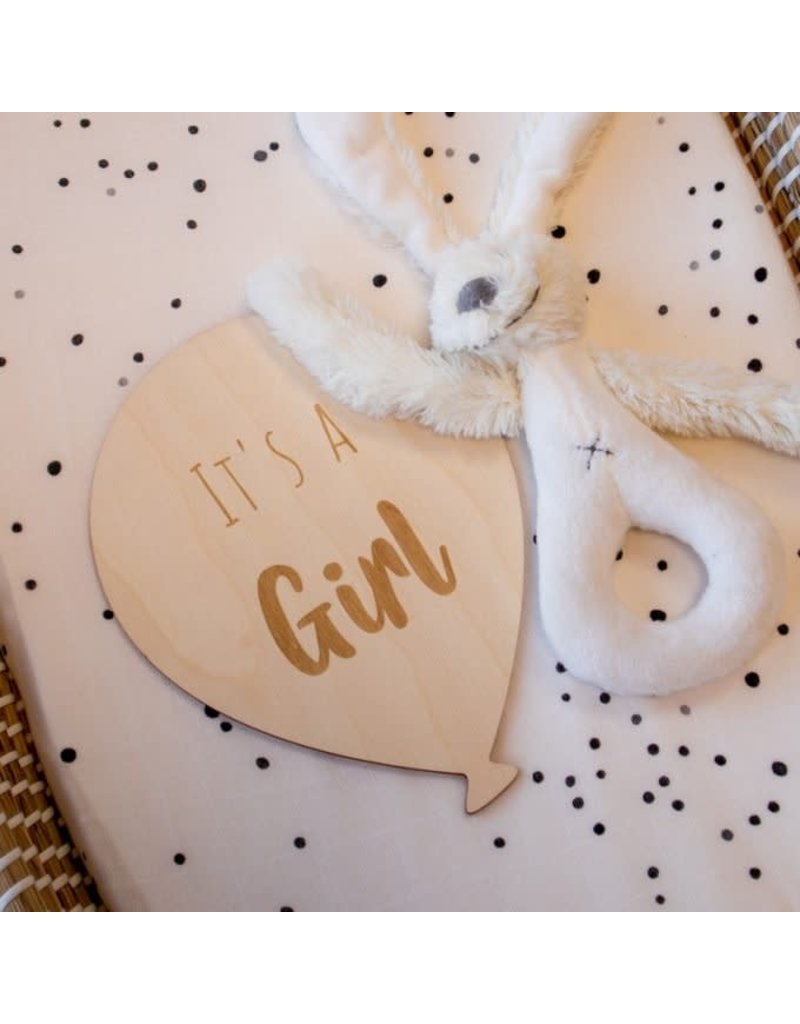 Hip&Mama Box Houten Ballon " It's a girl "