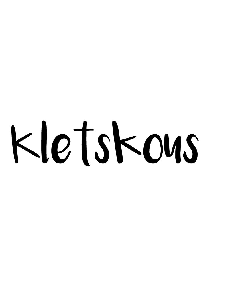 'Kletskous' strijkapplicatie