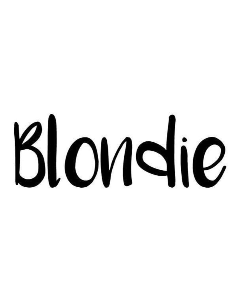 Strijklogo's enzo 'Blondie' Strijkapplicatie