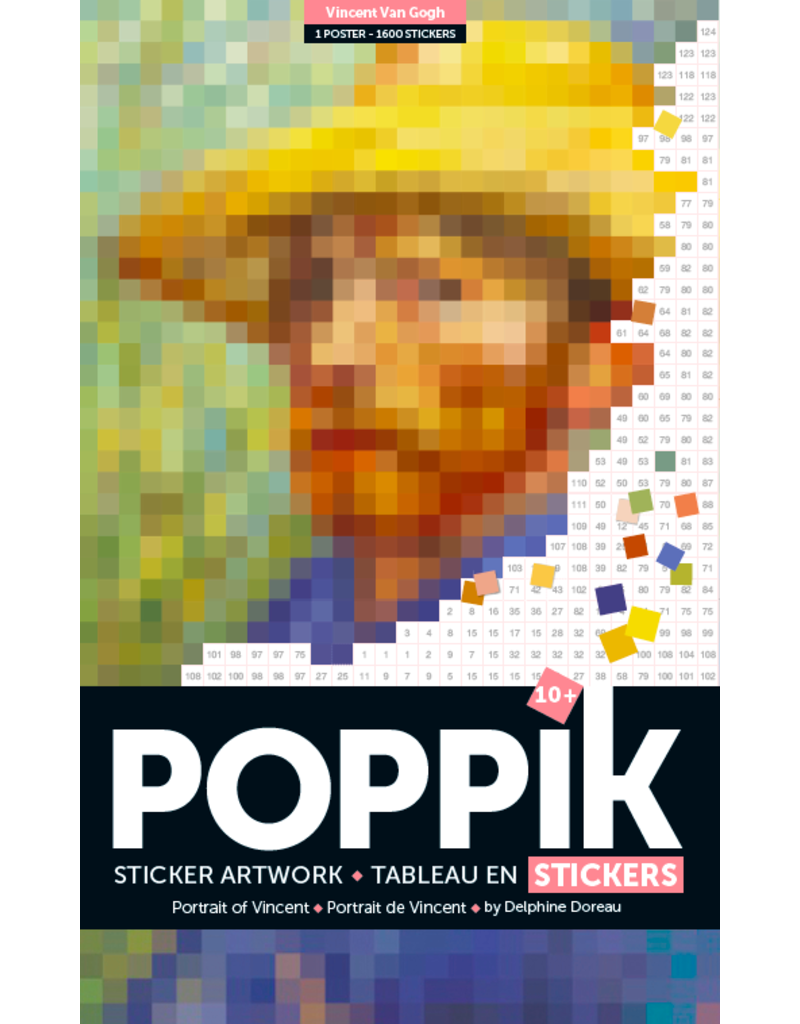 Poppik Sticker- en pixelposter 'Vincent' - 10+