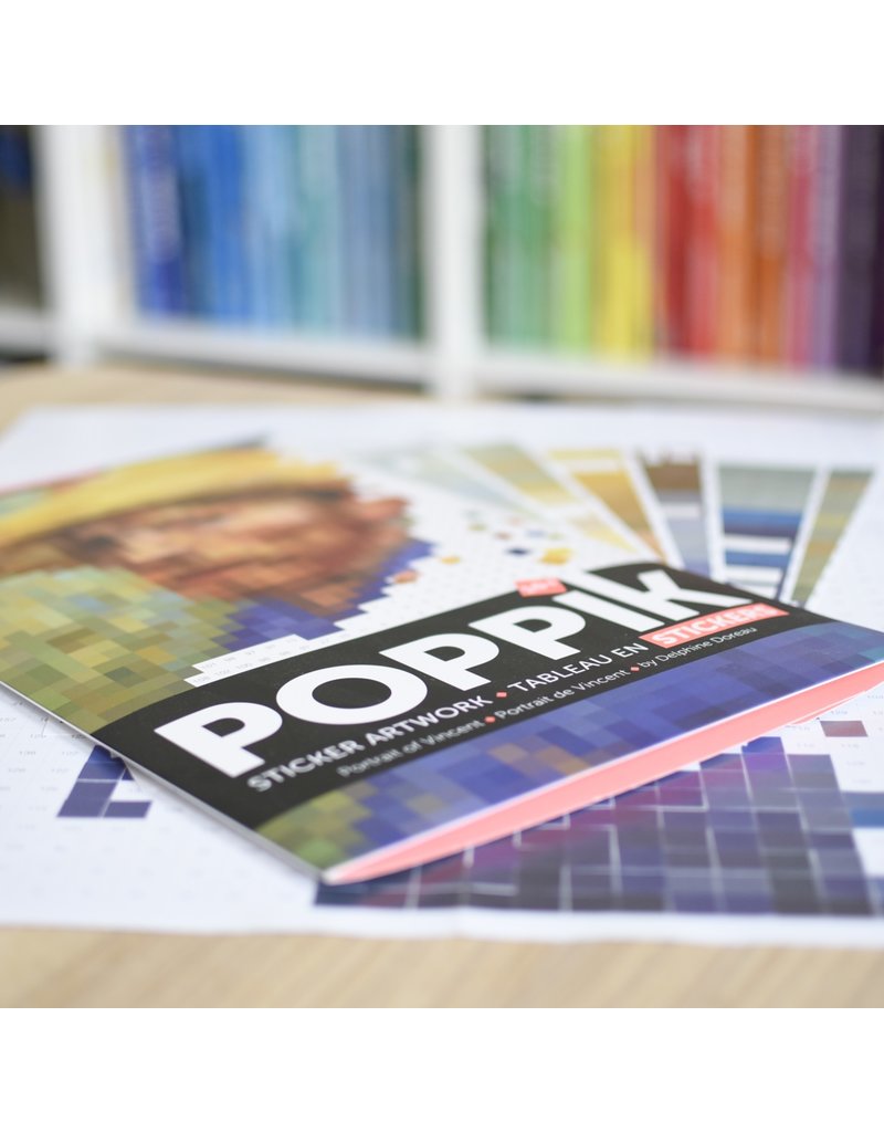 Poppik Sticker- en pixelposter 'Vincent' - 10+