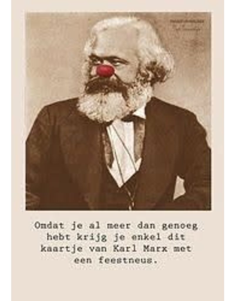 Ministerie van Unieke Zaken Wenskaart Ministerie van Unieke Zaken - ...Karl Marx...