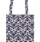 Zusss Katoenen shopper met print zand