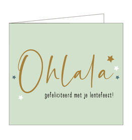 Mailbox Wenskaart Mailbox - Ohlala, Gefeliciteerd met je Lentefeest!'