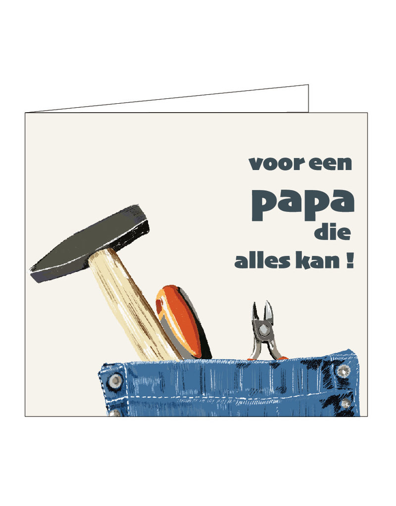 Mailbox Wenskaart Mailbox - 'Voor een papa die alles kan'