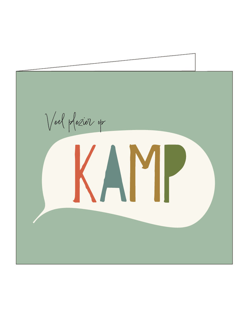 Mailbox Wenskaart Mailbox - 'Veel plezier op kamp'