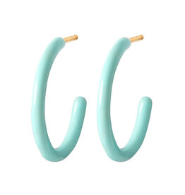 Lulu Copenhagen Color hoops medium enamel - mint