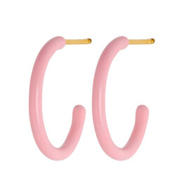 Lulu Copenhagen Color hoops medium enamel - light pink