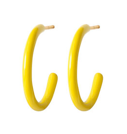 Lulu Copenhagen Color hoops medium enamel - yellow