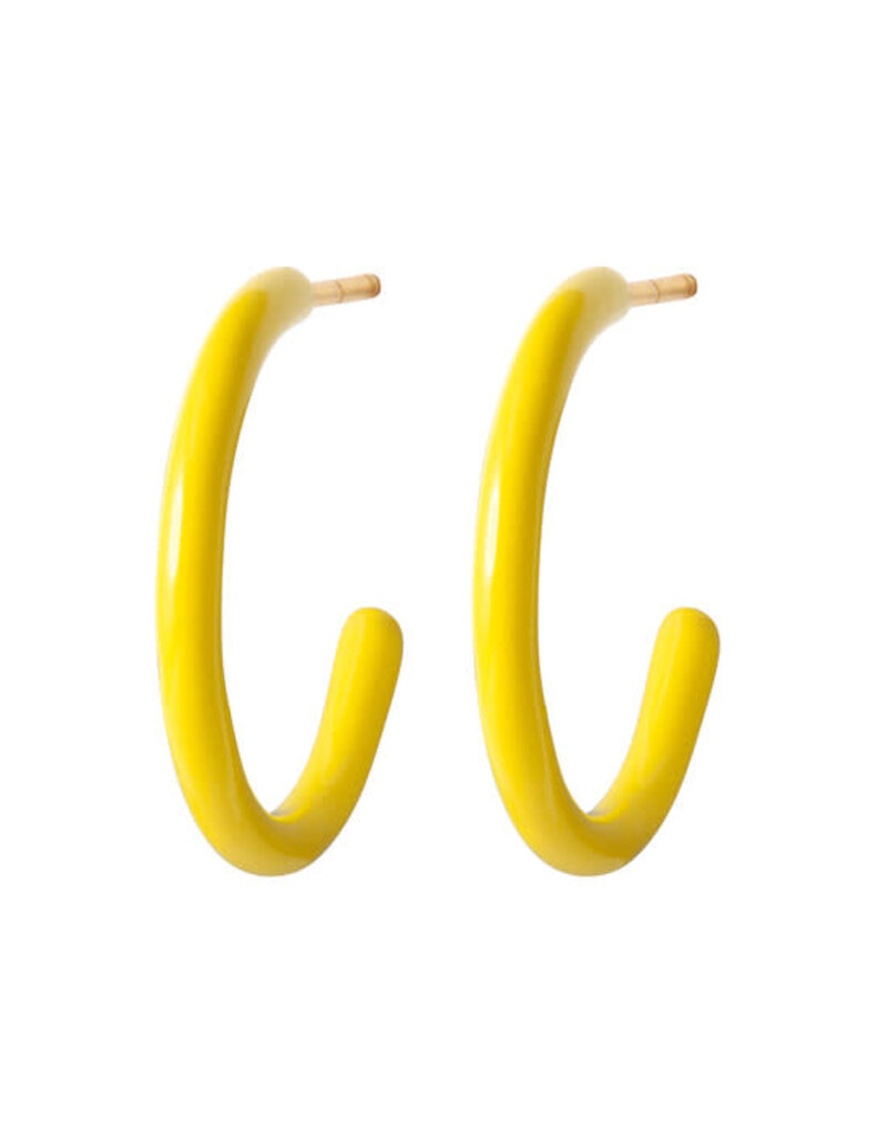 Lulu Copenhagen Color hoops medium enamel - yellow