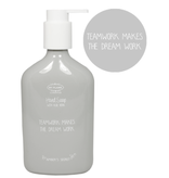 My Flame Lifestyle Handzeep in glazen fles 'Teamwork makes the dream work' - 350 ml