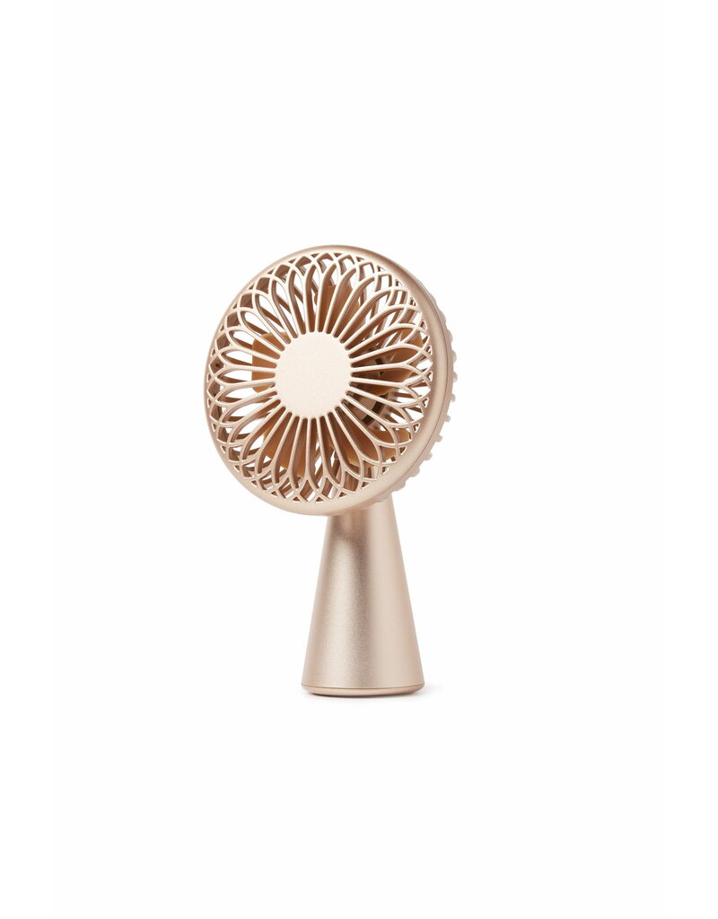 LEXON WINO 3 speed recheargeable fan gold