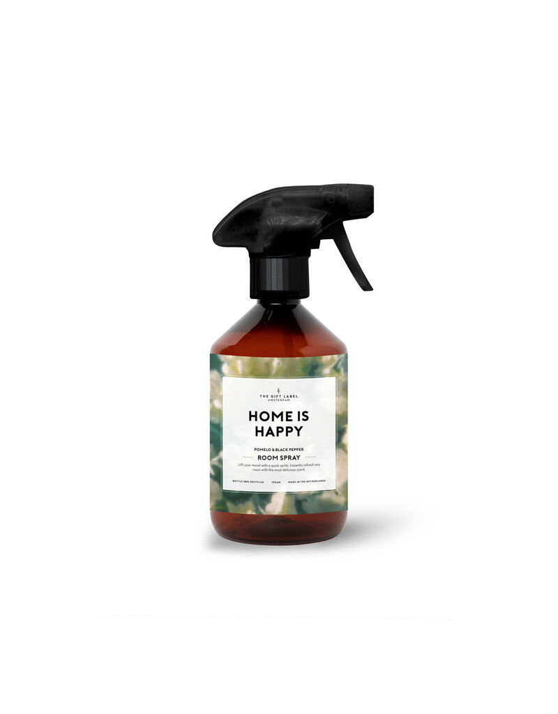 The Gift Label Room spray 'Home is happy' - pomelo / black pepper