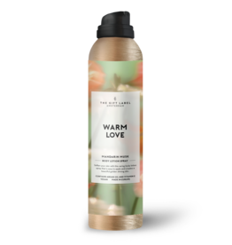 The Gift Label Shower foam  - 'Warm love' - mandarin musk