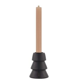 Zusss Houten kandelaar kerstboom S zwart
