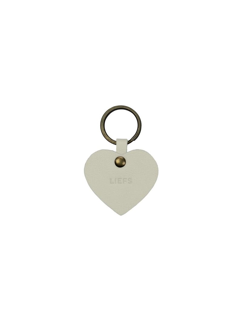 Leeff Sleutelhanger in leder 'Liefs'