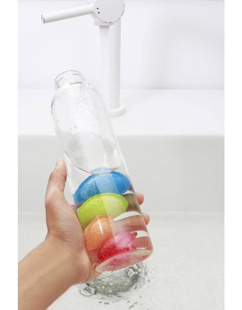 kikkerland Bottle scrubbies - set van 4