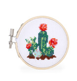 kikkerland Mini cross-stitch naai-setje - cactus