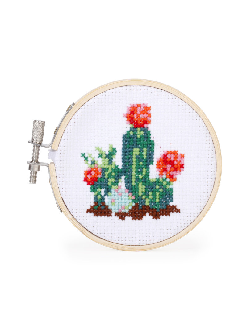 kikkerland Mini cross-stitch naai-setje - cactus