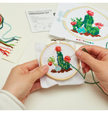 kikkerland Mini cross-stitch naai-setje - cactus